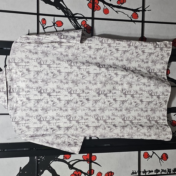 Hickey Freeman Tropical Palm Tree Polo Shirt Size Small - Picture 6 of 6